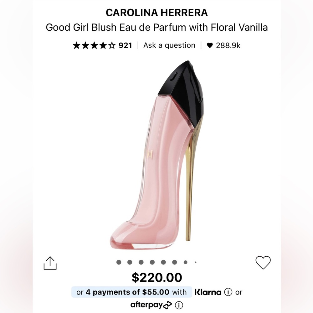 CAROLINA HERRERA
Good Girl Blush Eau de Parfum with Floral Vanilla